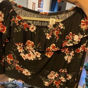 Omg sleeve off shoulder shirt